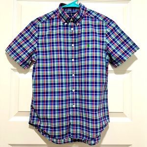 Ralph Lauren short sleeve boys shirt size medium 10-12